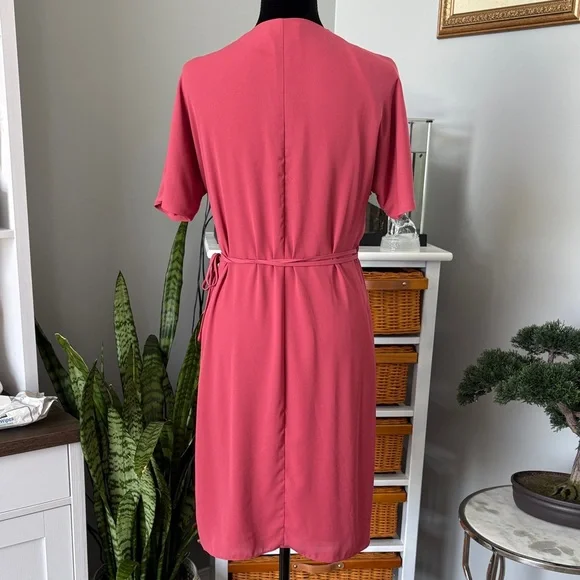 Aritzia Babaton Asymmetrical Dress in Bold Pink - Picture 4 of 5